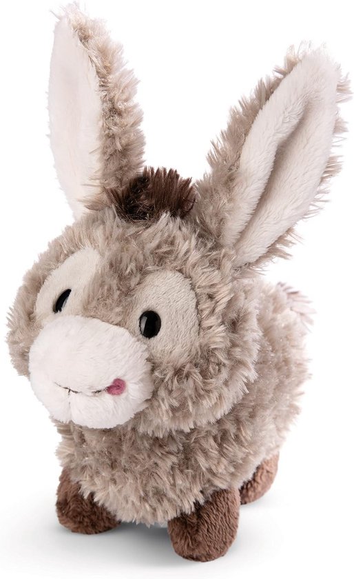 Pluchen Ezel Knuffel 18 cm Grijs - Duurzaam en Zacht Speelgoed