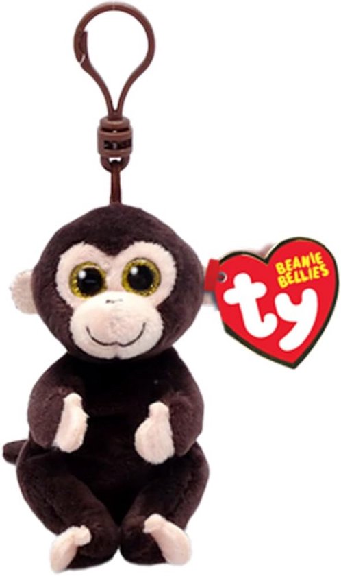 Pluchen Sleutelhanger Aapje - Kleine Knuffel als Accessoire van Merkloos