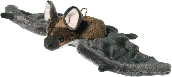 Pluchen Vleermuis - Zachte Knuffel - Kinderkamer Decoratie - Wasbaar op 30°C - 24 cm Hoog - Bruin