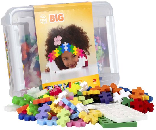 Plus-Plus BIG Opbergbox 200 delige bouwset - 3413 - Bouwspeelgoed - Constructiespeelgoed - Set met bouwstenen - Vanaf 1 jaar van Plus-Plus