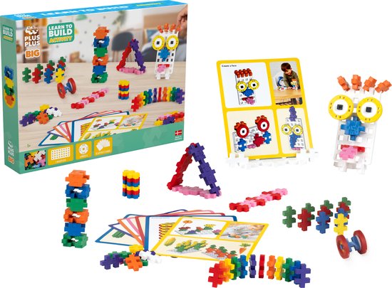 Plus-Plus Learn to Build 130 delige bouwset - 3448 - Bouwspeelgoed voor jonge kinderen - Constructiespeelgoed - Set met bouwstenen - Vanaf 1 jaar van Plus-Plus