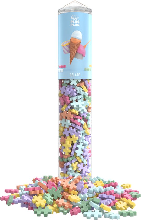 Plus-Plus Tube Gelato Roomijs Mix – 240 delige bouwset – 4350 – Bouwspeelgoed – Constructiespeelgoed – Set met bouwstenen – Vanaf 5 jaar