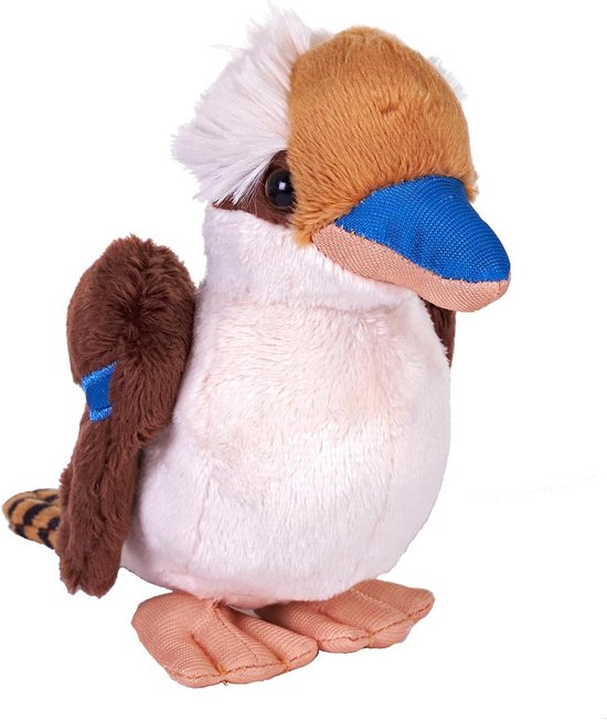 Pocketkins Eco Kookaburra Pluche Dier 12 cm Gemaakt van Gerecyclede Materialen Milieuvriendelijk