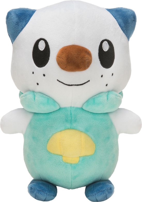 Pokémon Knuffel Oshawott Junior 20 Cm Pluche Groen/wit