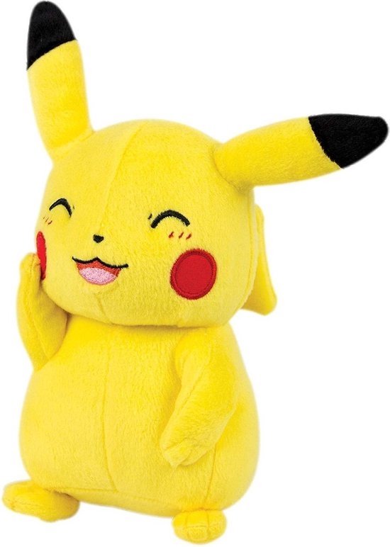 Pokemon - Pikachu - Knipoog - Pluche Knuffel (Tomy) - 20 cm van Pokémon