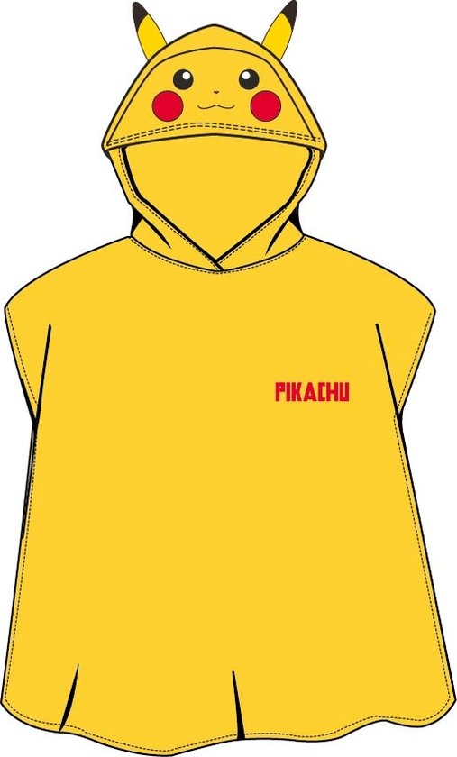 Pokémon Poncho / Badcape, Pikachu - 50 x 115 cm - Katoen van Pokémon
