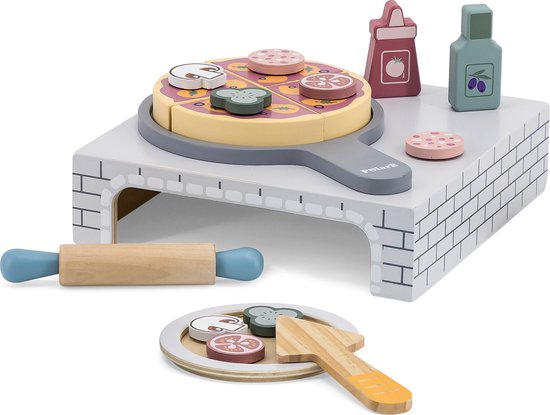 PolarB - houten pizza oven - houten pizzeria - houten speelgoed vanaf 18+ maanden van Polar
