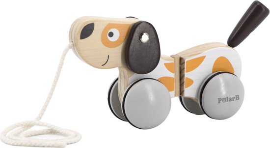 PolarB Puppy Luxe Houten Trekfiguur 44043 van Polar