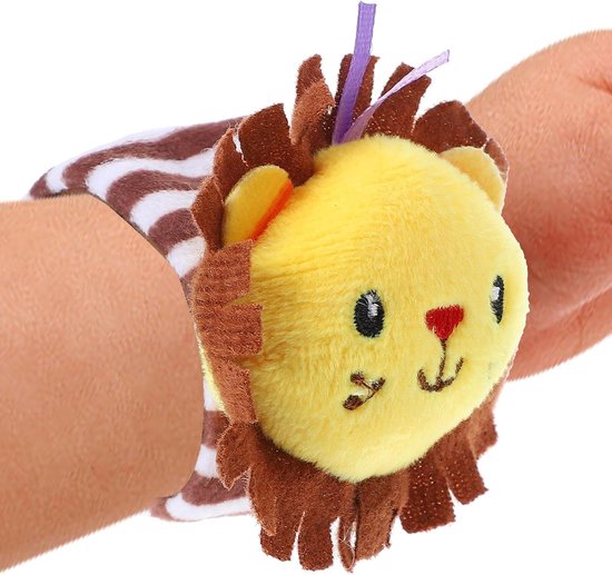 Pols Rammelaars - Zacht Speelgoed - Baby Ontwikkeling - Zachte Flanel Stof - 16cm Lengte - Leeuw