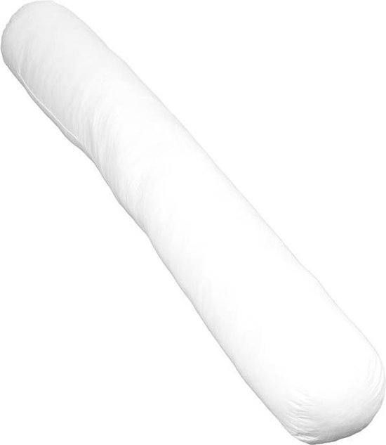 Polydaun - slaapmaatje lange jan - langwerpig kussen - lichaamskussen - zijslaapkussen - voedingskussen - body pillow - 110x15 cm - met afneembare hoes van Poly