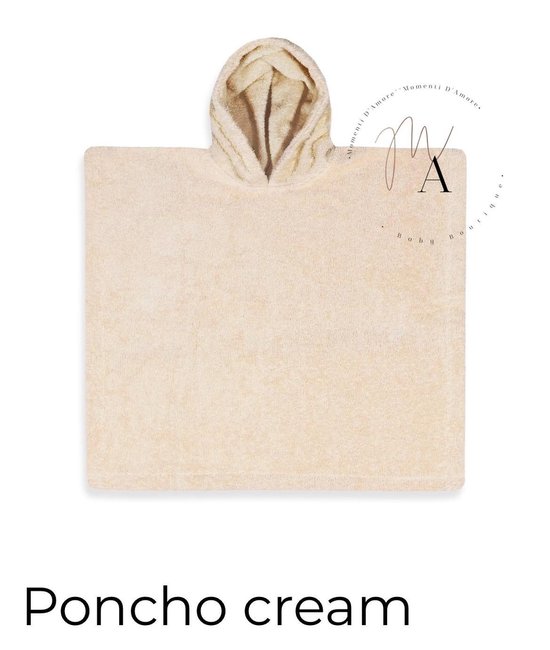 Poncho Cream Maat L (2 t/m 4 jaar) van Lodger