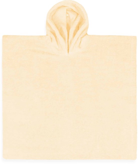 Poncho Funnies Sandstone beige S - badponcho - Zachte Badponcho - Omslagdoek voor Kinderen - 100% Katoenen Badstof - Absorberend, Comfortabel en Makkelijk Wasbaar - Perfect na het Zwemmen of Badderen van Merkloos