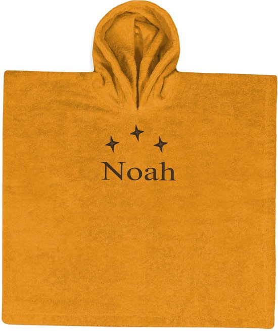 poncho - ochre (55x55) - 1 stuk Met GRATIS uw naam er op geborduurd | Borduurservice Valkenburg van Merkloos