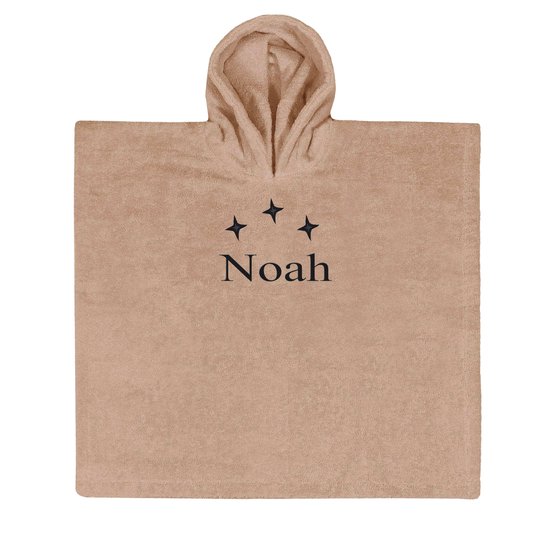 Poncho pinkstone - 1 stuk Met GRATIS uw naam er op geborduurd | Borduurservice Valkenburg van Merkloos