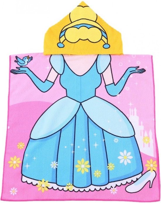Poncho Prinses, Kindercape, Strandcape, Poncho kinderen, Kinder poncho, Roe poncho van ROE & CO.