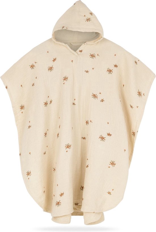 Poncho small Havtorn - 60 X 60 cm - 1 tot 3J - Tetra biologisch katoen van HVID.