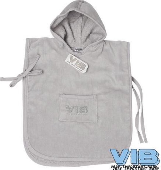 Poncho 'VIB' Grijs+Zilver van Essenza