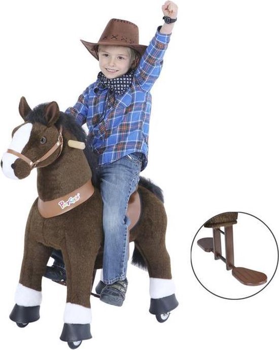 PonyCycle Donkerbruin met witte bles, Klein - U321‎‎ van PonyCycle