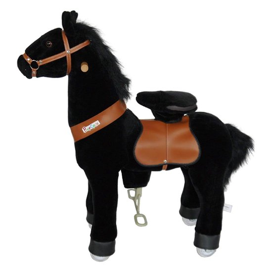 PonyCycle Zwart met zwarte manen, Klein - N3183 van PonyCycle