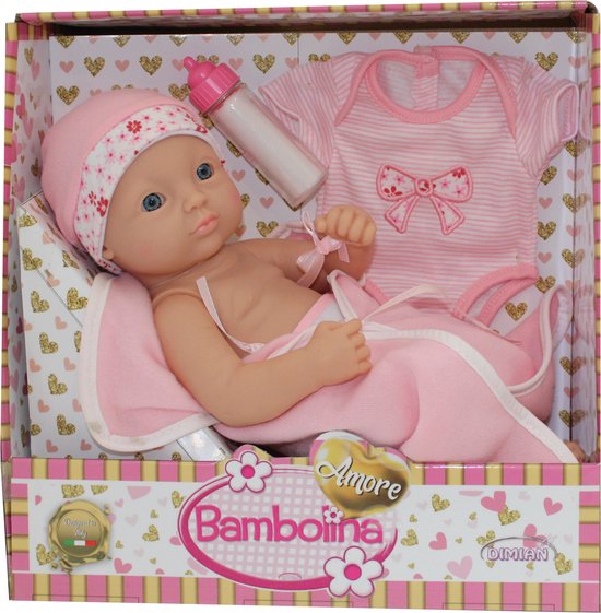 Pop met bad en accessoires - Amore - 30 cm.