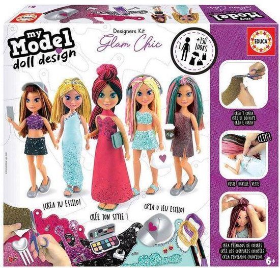 Pop My Model Doll Design Glam-Chic Educa van Educa