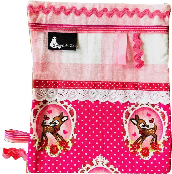 Popjes & Zo labeldoekje knuffeldoekje bambi hertje roze van POP