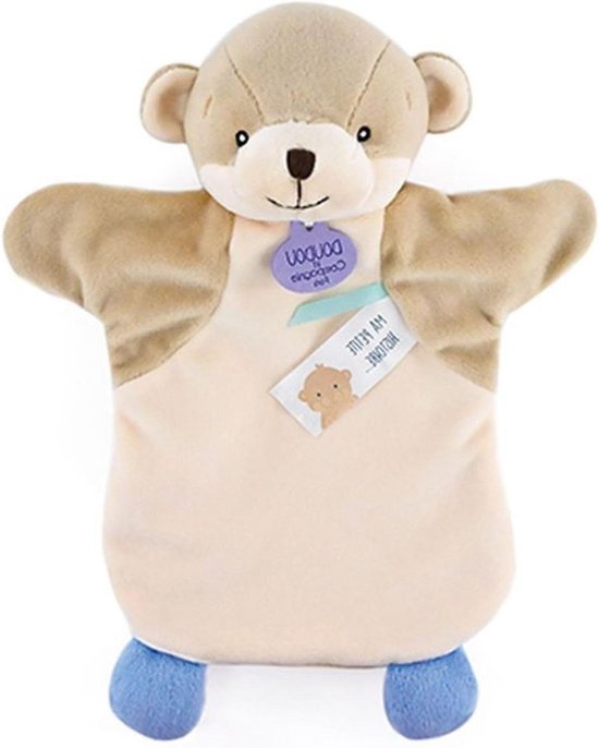 Poppenkast Otter - Handpop Knuffel - Verhalen Vertellen - Zacht Garantie Systeem - 25 cm - Beige