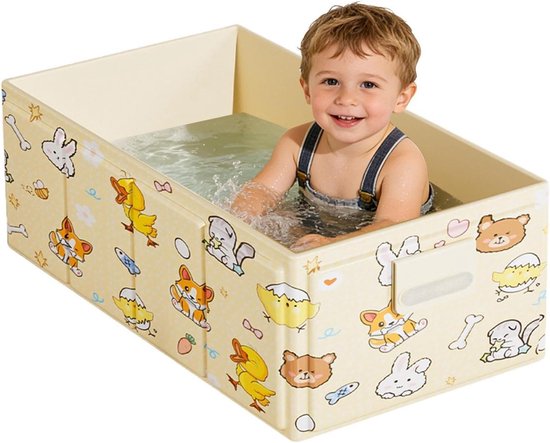 Portable Bathtub – PVC 84x43x34cm | Foldable Kids Travel Bath Tub, Leakproof Stable SPA Bath Tub | Spa Baths Tubs For Girls Indoor Bathroom Shower Travel RV Balcony Outdoor Use