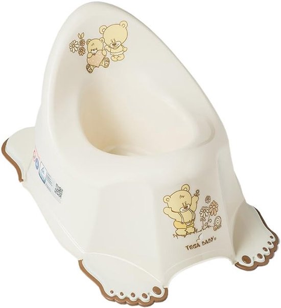 Potty stoel baby - Kinderen training seat - Zindelijk worden - Veilig anti-slip - 39x28x23 cm - Teddy Beige