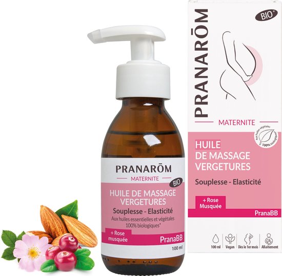 Pranarôm PranaBB Maternité Massageolie tegen Striae Bio 100 ml