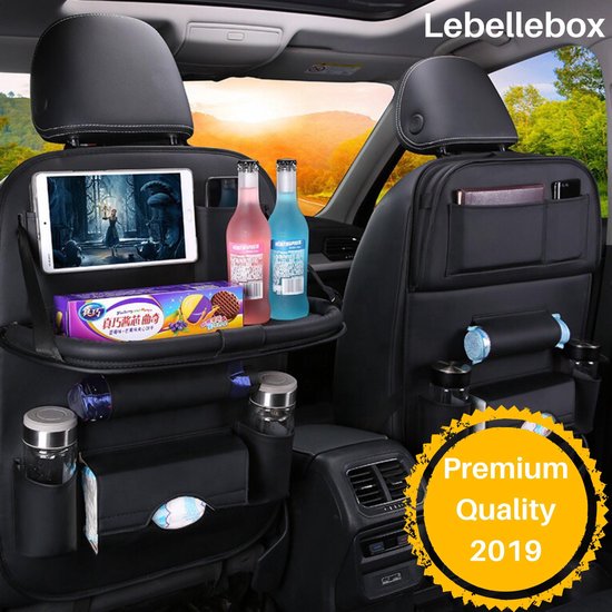 PREMIUM Autostoel Organizer - Carseat Organiser - Auto Stoel Organizer - Tablet houder - Auto Tafeltje - Auto Organizer - Beker houder - Paraplu Houder - Tissue doos houder van HomeMagic.