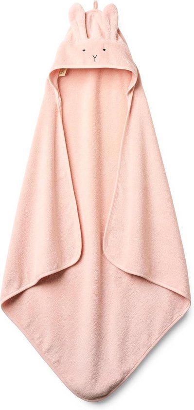 Premium babybadhanddoek van biologisch katoen - capuchon handdoeken voor pasgeboren meisjes en jongens - superzacht en absorberend 32 x 32 cm van Merkloos