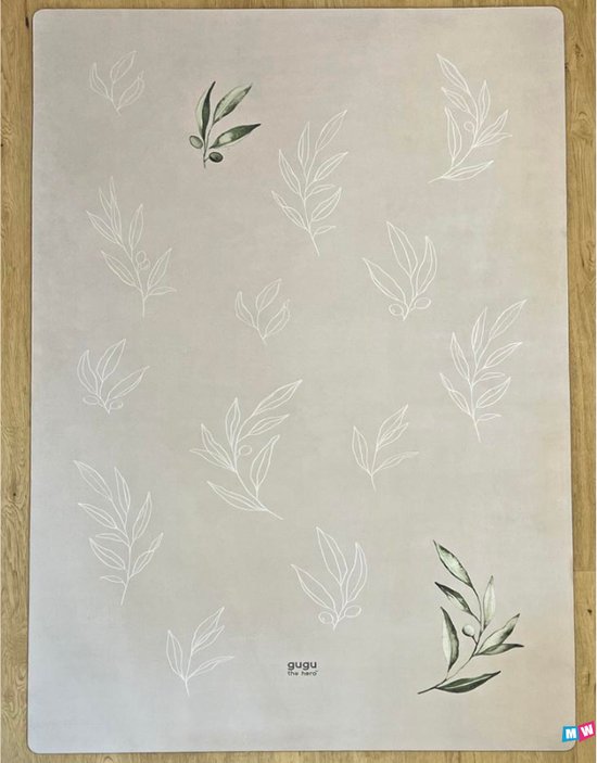 Premium Speelmat Olive garden- rechthoek 180cm - Veilige Mat voor Peuters - Spelen en Ontwikkeling - Kinderkamer vloerkleed - Decoratie voor de Kinderkamer - EU-Product van LITTLE SWEETHEARTS.