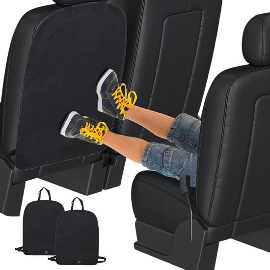 Premium Stoelbeschermers voor Auto Rugleuning - Set van 2 - Autostoelbescherming Kinderen - Achterbankbeschermer - Tidy Seat - Rugleuning Bescherming - Autorugleuning - 60 x 45 cm van Merkloos