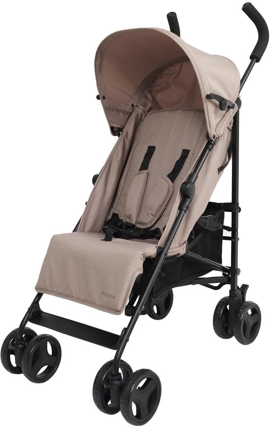 Prenatal Buggy Elin - 5 Zit- en Ligstanden - 5-Punts Gordel - Plooibuggy - Zand - Max. 22 kg