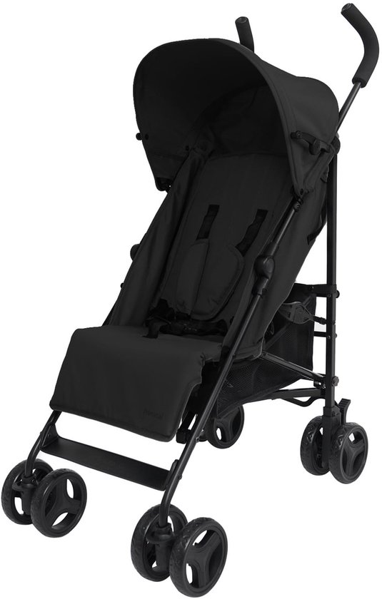 Prenatal Buggy Elin - 5 Zit- en Ligstanden - 5-Punts Gordel - Plooibuggy - Zwart - Max. 22 kg