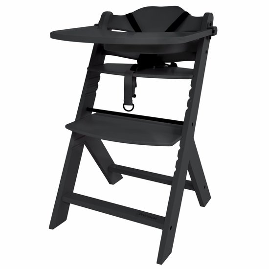 Prénatal Houten Kinderstoel Evan - Meegroeistoel - Vanaf 6 maanden - Zwart van Merkloos