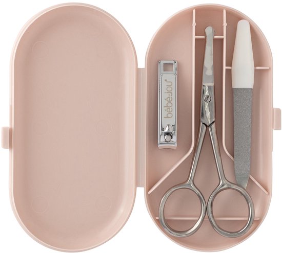Prénatal manicureset 3-delig - Babyverzorging - Inclusief nagelvijl, nagelknippertje en roestvrijstalen schaartje - Roze -