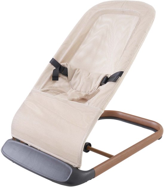 Prénatal Teddy wipstoel Bo - Inklapbaar - Wasbare bekleding - Taupe bruin - Lichtgewicht: Ideaal voor onderweg - Tot ca. 9 kg