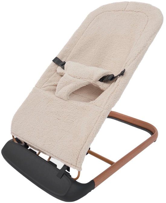 Prénatal Teddy wipstoel Bo - Inklapbaar - Wasbare bekleding - Zandbruin - Lichtgewicht: Ideaal voor onderweg - Tot ca. 9 kg