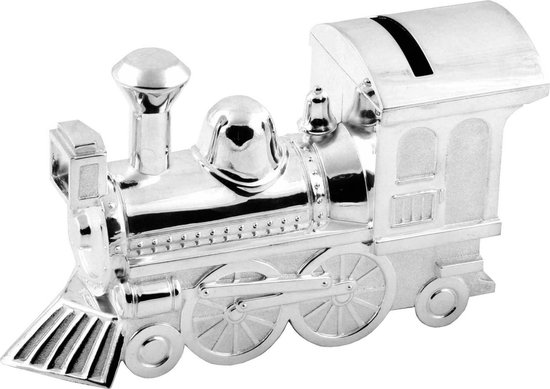 Present Memories - Spaarpot - Trein - Verzilverd van Merkloos