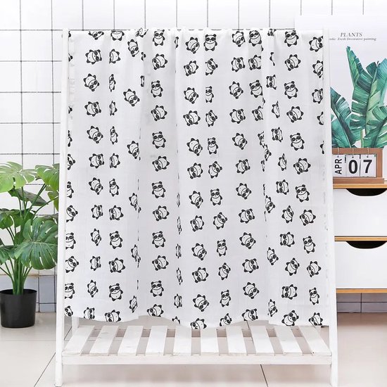 Pretty Panda - Hydrofiele doeken XL panda's - super zacht 70% bamboe en 30% katoen - hypo allergeen - ideaal kraamcadeau van Pretty Panda