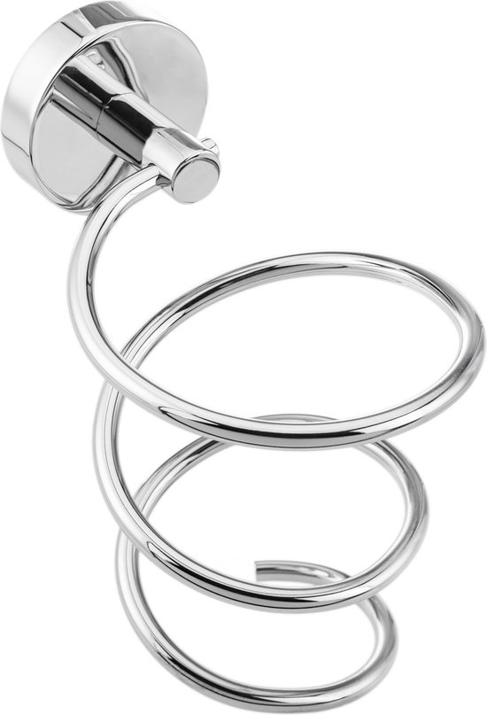 PrimeMatik - Chromen muurbeugel voor Paddy föhn van PrimeMatik