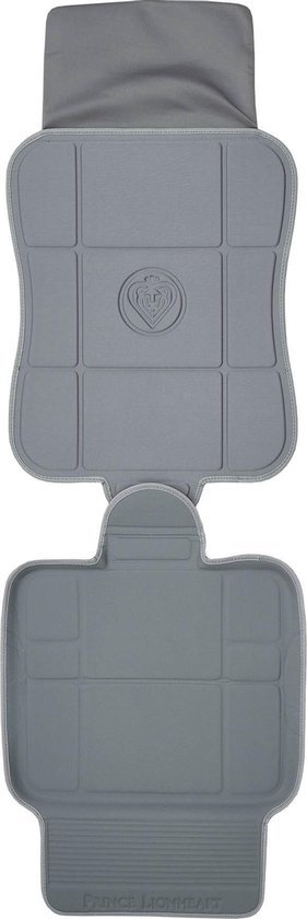 Prince Lionheart 2 Stage® SeatSaver® | Autostoel Beschermer |  Voorkomt schade aan Isofix-autostoeltjes | Veegt schoon | Past Met Autostoelen En Boosters | Hoge Dichtheid Schuim | Trap Guard - Grijs van Prince Lionheart