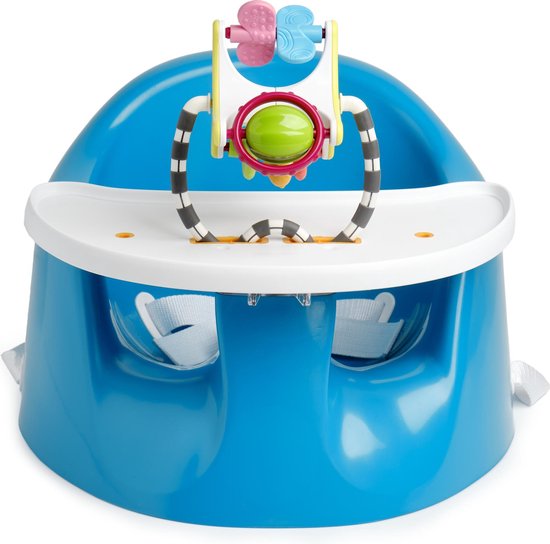 Prince Lionheart bébéPOD Flex Plus | Stoelverhoger | Twee Banden Systeem | Verwijderbare Pommel/Dienblad | Lichtgewicht | Speelgoed  - Blauw van Prince Lionheart