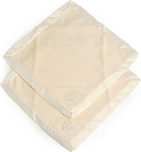 Prince Lionheart Silkies | Comforter | Zacht Plush & Satin Trim | Tactile Stimulatie | Net Geboren, Baby & Kleuter | Wasbaar - Créme van Prince Lionheart