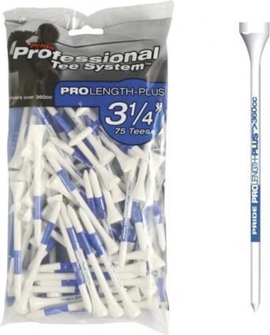Professional Tee System 75 PCS TEES van Pride Golf Tee