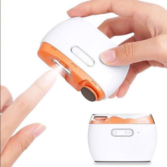 Professionele Elektrische Nagelknipper - Automatische Manicure Trimmer voor Volwassenen en Baby's - Vinger en Teen Schaar - Pedicure Knipper voor Dikke Nagels - Baby nagels - Kleur: Wit van Merkloos