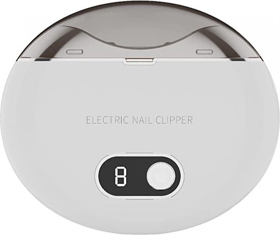 Professionele Elektrische Nagelknipper - Automatische Nagelknipper - Wit - Nagelverzorging - Waterbestendig - Manicureset - LED Licht- 3 Snelheidstanden -Baby van Merkloos