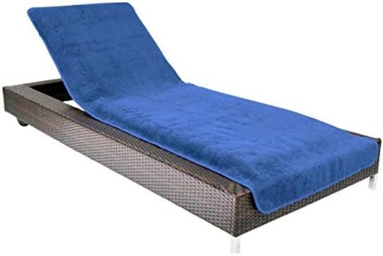 PromoHome Luxe Strandlaken voor Ligstoel - Zachte Badstof met Capuchon - 75x200 cm